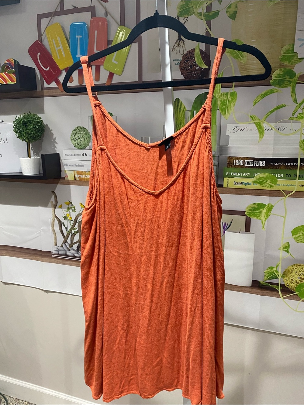 torrid Orange Spaghetti Strap Camisole Tank size 4. Ptp is 26